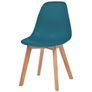 Dining Chairs 4 pcs Turquoise Plastic Image 3
