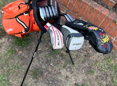Full set of golf clubs