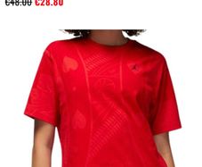 Brand new Jordan Flight red T-shirt size 16/18