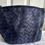 Blue Bottega Veneta Intrecciolusion Nylon Cosmetic Bag Image 10