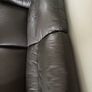 Black leather couch Image 5