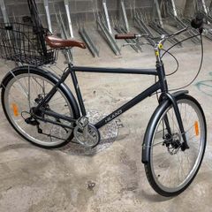 Hiland Men's 700 Hybrid Bike Grey M/L