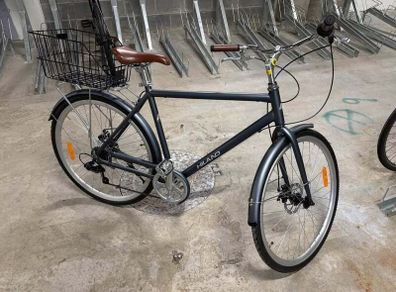 Hiland Men's 700 Hybrid Bike Grey M/L