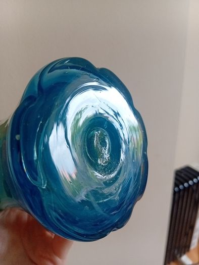 Vintage mid century hand blown art sculpture