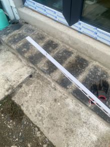 White tile trim