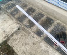 White tile trim