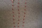 Christmas Tree Beaded Decorations X 3