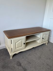 Cream & Oak TV Unit / Entertainment Cabinet