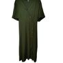 Khaki midi dress size 16-18 Postage included Image 2