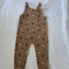 12-18m, H&M Hedgehog Soft Jumpsuit/ Dungarees