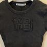 ALEXANDER WANG Logo Applique Cropped T Shirt Top Size S! Image 10
