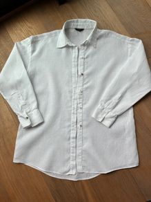 Massimo Dutti White Linen Shirt