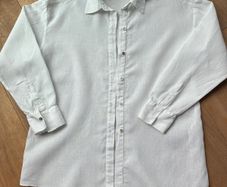 Massimo Dutti White Linen Shirt