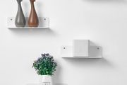 White Floating Wall Shelves Set of 4 - Easily Expand Wall Space - Acrylic Small Shelf for Bedroom, Bathroom, Kitchen, Living Room, Office, Playroom with Cable Clips - 9 Inch