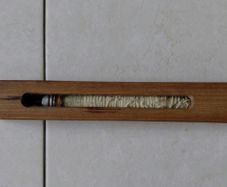 Antique wooden weaving boat shuttle