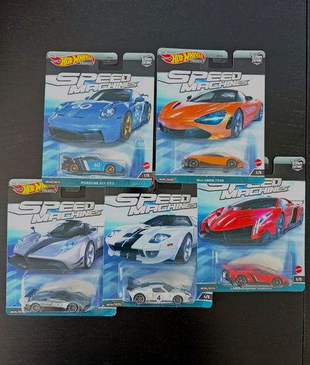 Hot Wheels Premium Speed Machines set of 5, new.