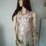 Gold Zara dress size S (10-12) with matching heels and jewellery Image 2
