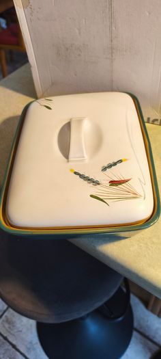 Denby Stoneware Greenwheat , 11 inches Oblong Lidded Serving Dish