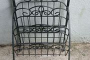 Vintage Wrought Iron Magazine Rack