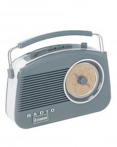Retro Radio Steepletone Brighton Grey Radio