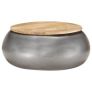 Coffee Table Grey 68x68x30 cm Solid Mango Wood Image 9