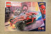 lego 76244 marvel, miles morales vs morbius