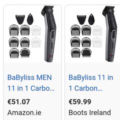 Babyliss men 11 in 1 carbon titanium multi trimmer