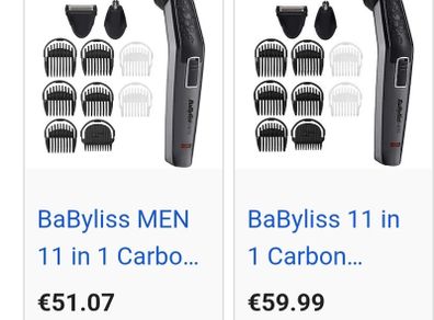Babyliss men 11 in 1 carbon titanium multi trimmer