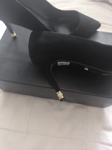 Dune Black Court Shoes