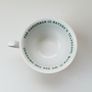 Hendrick's Gin teacup "The cucumber is nature's telescope. With it, we see the universe" piece of official limited edition Image 3