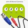Special Design 30M/100 Feet BNC Video Power Cable For HD CCTV Camera DVR Security System (Black) Image 6