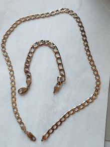 9ct gold chain and bracelet