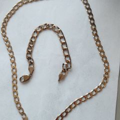 9ct gold chain and bracelet
