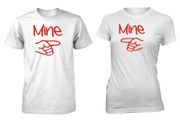 His Her Mine funny Couple T-Shirt valentines day gift present
