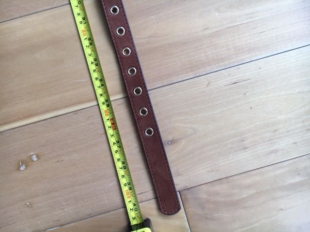 Tan brown leather belt