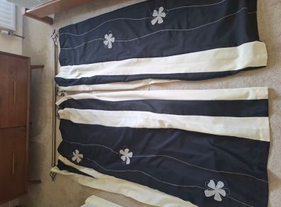 Curtains and Rail For Sale