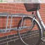 NEW SALE |  4 Bike Stand Floor or Wall mounted bike rack for garage Bicycle Parking rack Cycle Storage Locking Stand Image 3