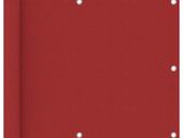 Balcony Screen Balcony Screen Red 75x600 cm Oxford Fabric