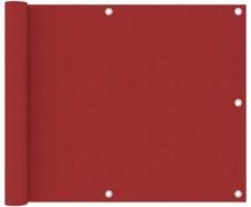 Balcony Screen Balcony Screen Red 75x600 cm Oxford Fabric