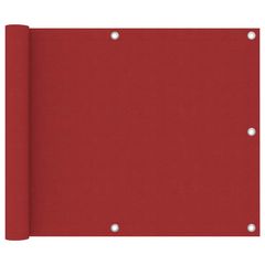 Balcony Screen Balcony Screen Red 75x600 cm Oxford Fabric
