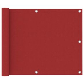 Balcony Screen Balcony Screen Red 75x600 cm Oxford Fabric