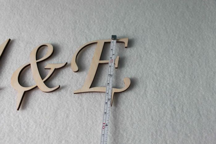 Wedding Cake Topper Initial Accessory Monogram Wedding Cake Decoration Supplies
