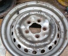 vw steel rim