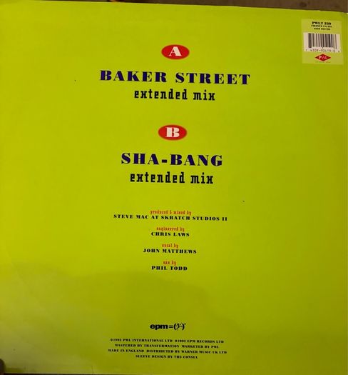Undercover Baker Street Original 1992 UK 12inch PWL International