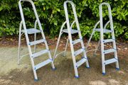 3 Aluminium Ladders Like New