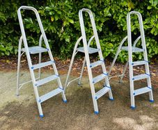 3 Aluminium Ladders Like New