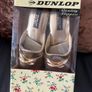 Dunlop gold metallic, low-wedge indoor slippers Image 6