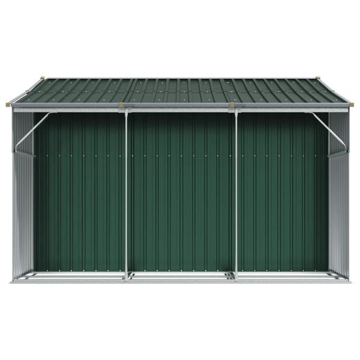 Garden Shed Brown 277x279x179 cm Galvanised Steel