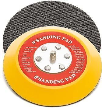Glass Polish 12704 Dual Action Sanding Pad, DA Hook and Loop Sander Backer | 5/16"-24 | 125 mm