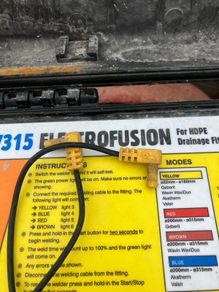 Advanced AW315 electrofusion plastic welder